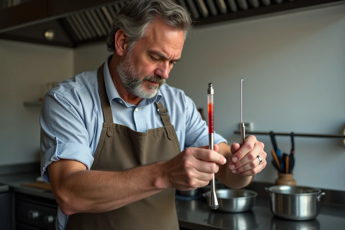 Liquide rouge dans un thermomètre de cuisson : sa nature et son utilité